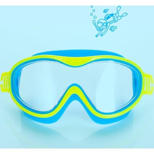 Kids Swimming Goggle with Large Version Design UV Protection Non-Leak Anti-Fog Comfortable to Wear Durable for Summer MC889