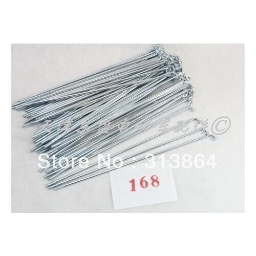 Electric bicycle 12G 168mm spokes E-bike 2.6mm diameter 45# Steel Spoke+nipples 37pcs/lot (1pcs free)