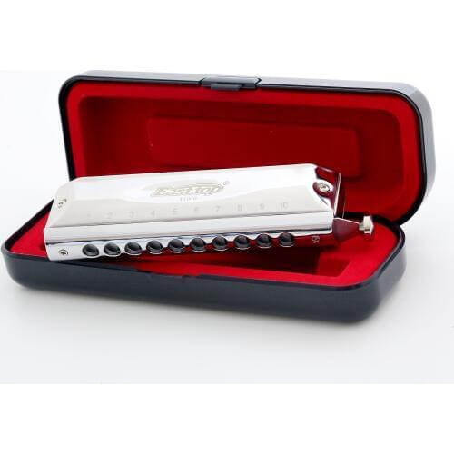 Easttop T10-40 new 10-hole 40-tone chromatic harmonica tone pure and thick beginners playing harmonica
