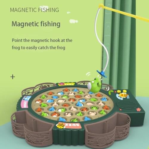 Game For Kid 1 2 3 4 Years Old Montessori Educational Toys For Children Frog Fishing Child Toddler Interactive Toy Boy Girl Gift