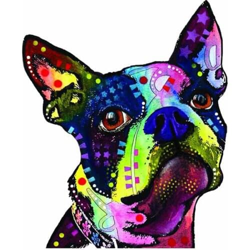 Personality Color Dog Car-Sticker Automobiles Motorcycles Window Bumper Laptop Vinyl Decal PVC Decorative Good Apply To Car Door