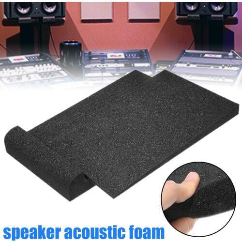 Speaker Acoustic Isolation Foam Sponge Sound Studio Monitor Isolator Pads 1*Button Part 1*Upper Part 30x20x4.5cm