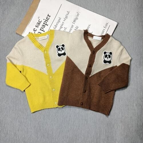 BOBOZONE PANDA cardigan for kids boys girls autumn winter