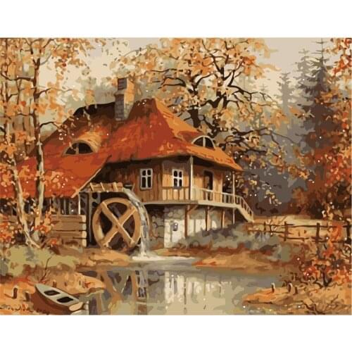 Sinister True 40x50cm Diy Painting By Numbers Picture Colouring Zero Basis Handpainted Oil Painting Unique Gift Home Decor