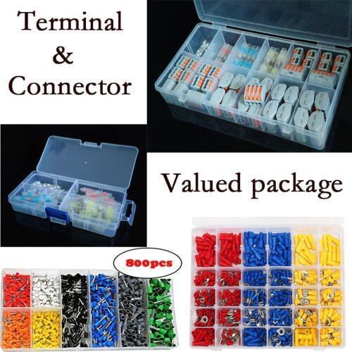 Wire connector insulated terminal SST heat shrink terminal E0506 MDD FDD series terminal set Terminal package Terminal connector