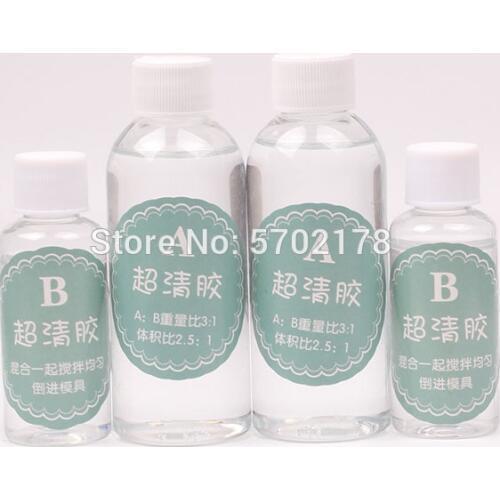 AB Crystal Glue For Jewelry Making Mixed Quick Drying Hardener Anti-yellow DIY Resin Epoxy Transparent Clear Art High Adhesive