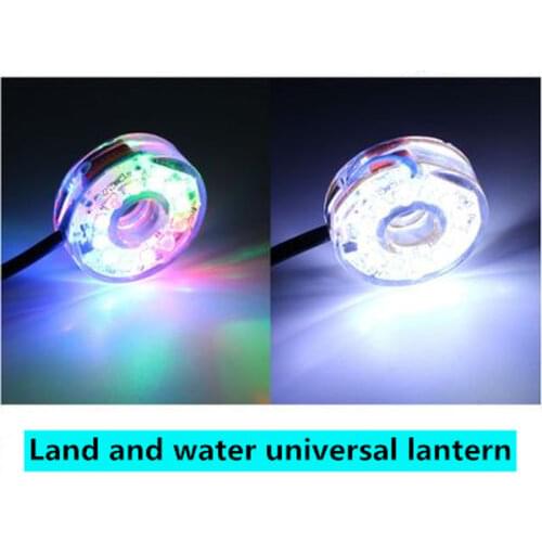 Small/small rockery water desktop fountain home fish tank aquarium bonsai decoration 12LED diving colorful lights 220V