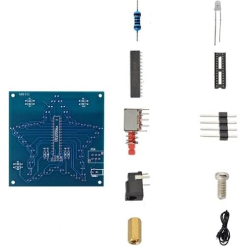 MHT12 DIY Kit Five-Pointed Star Breathing Light Gradient LED Light for Soldering Training RGB Colorful