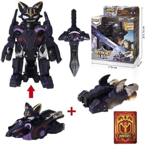 Monkart Transformation Bitroid Draka Zero Rarrken Leo Moncha Pixie Vasper Dante Robot Car Robot Toys for Children Gifts