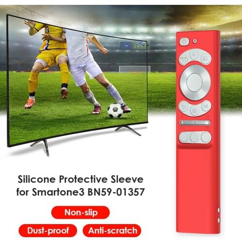 Soft Silicone Remote Control Protective Case For Samsung Smartone3 TV BN59-01357 TM1990C Shockproof Anti-Fall Full-Cover