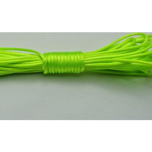 30 Meters Neon Green Korean Waxed Cord Thread Line 1.5mm for Jewelry String