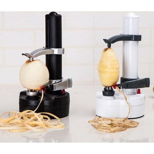 Z30 New Electric Spiral Apple Peeler Cutter Slicer Fruit Potato Peeling Automatic Battery Operated Machine with Charger Eu Plug