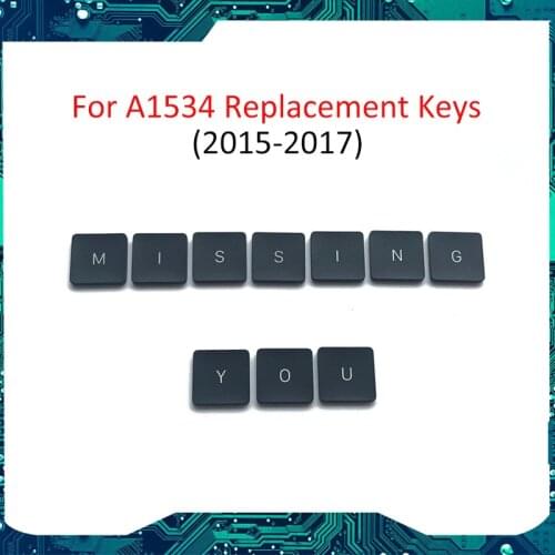 Laptop New for Macbook 12" A1534 Key cap Keycap And hinge Replacement 2015 2016 2017 Year (no spacebar cap)