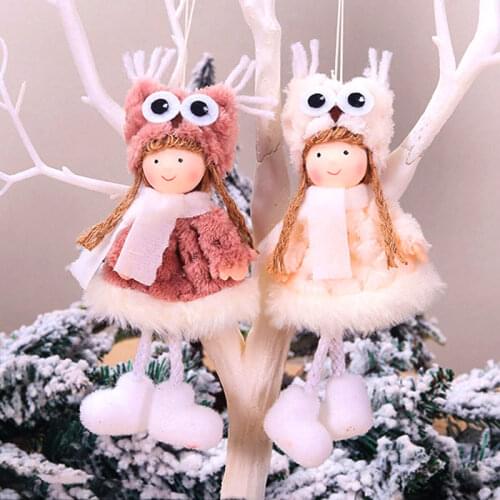 2021 New Year Gift Cute Christmas Angel Doll Xmas Tree Ornament Noel Deco Christmas Decoration for Home Natal Navidad 2020 Decor