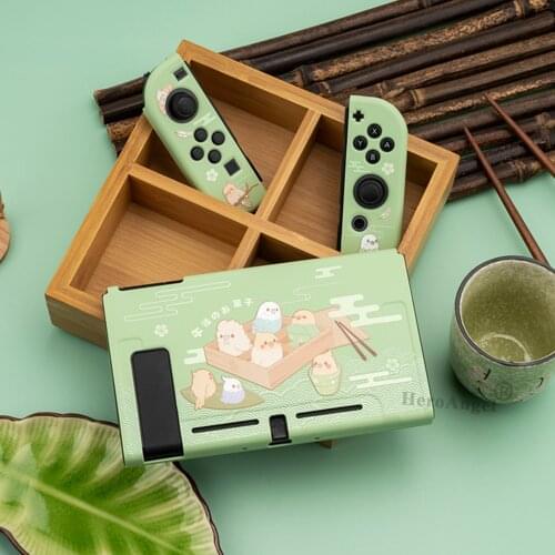 Dropshipping Cute Cartoon TPU Soft Protective Case Shell For Nintendo Switch Game Console Green Cover Shell For Nintend Switch