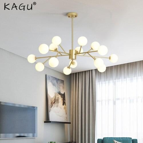 Nordic Living Room Chandelier Post Modern Minimalist Light Luxury Creative Personality Net Red Magic Bean Molecular Lamps