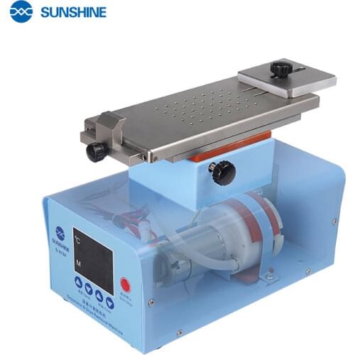 Sunshine S-918F Hotplate LCD Separator Universal For Samsung Curved Screen Inframe Separate OCA Glue Cleaning 360 Rotary Machine