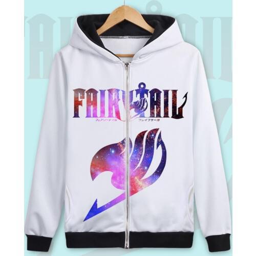 Unisex Men Women Anime Fairy Tail Erza Scarlet Hoodie Coat Sweatshirts Cosplay Costumes
