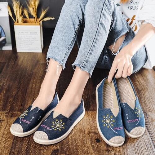 PUPUDA Fashion Flat Casual Fisherman Shoes Women Sneakers Women Loafers Trend Canvas Shoeas Comfy Vulcanized Sneakers Summer