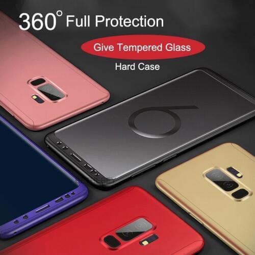 360 Degree Full Hard Cover Case For Samsung Galaxy M30 A70 A60 With Glass Case For Samsung Galaxy A50 A40 A30 A20 A10 Cover