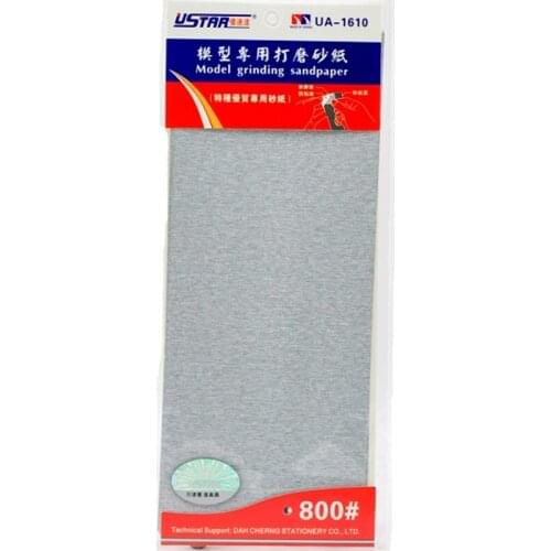 U-STAR UA-1610 Self-Adhesive Sandpaper Sheets (4pcs: 4x #800) #UA-1610