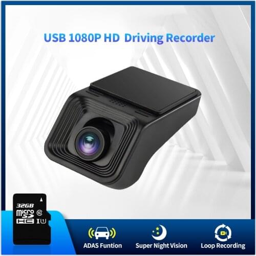 ADAS USB Driving Recorder Car DVR Dash Cam Full HD 1080P for Android Car Radio Autoradio Navigation Single/Double Record SD Card