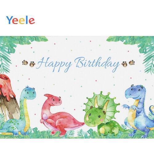 Jungle Forest Dinosaur Safari Animals Newborn Baby Birthday Party Backdrop Vinyl Photography Background For Photo Studio Shoot