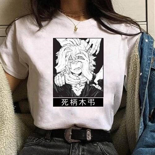 My Hero Academia Tee Women Summer Loose Cotton Tomura Shigaraki Tshirt Female Shirts Anime Tshirt