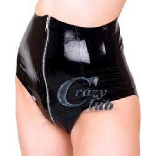 Crazy club_Women Sexy Black Rubber Fetish Lingerie Shorts Underwear Latex Panties Briefs For Female Custom Size Hot Sale on line