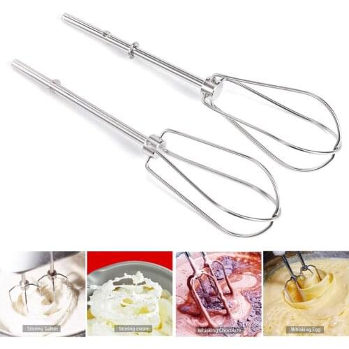 2pcs Stainless Steel Mixing Rods Sticks Blender Head Cake Stirrer Whisk Kitchen Accessories For KHM2B W10490648 KHM926 Hand