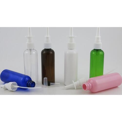 24 x 100ml Travel Portable Refillable Lotion Cream Plastic Bottle with White Straight Sprayer Round Shoulder Cosmetic Bottles