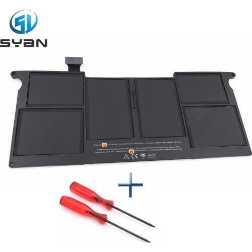 3 PCS A1370 A1465 battery for Macbook Air 11.6'' laptop A1406 Battery MC506 MC507L MC968LL/A 2011-2012 year