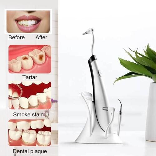 Electric 5 In 1 Sonic scaler tooth cleaner High Frequency Vibration Stain Plaque Remover Dental Cleaning Whitening Scaler