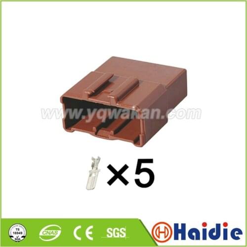 Free shipping 2sets 5pin Chevrolet auto plastic adapter terminal plug electric cable connector 6098-0216