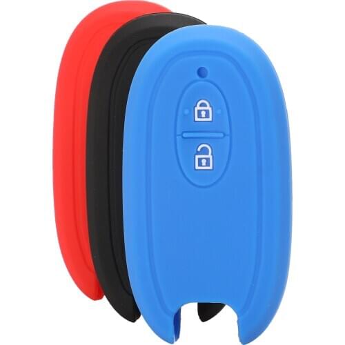 Bilchave 2 Buttons Silicone Remote Car Key Case Cover Fob For SUZUKI Grand Vitara New Swift Jimny SX4 Alto Wagon R Auto