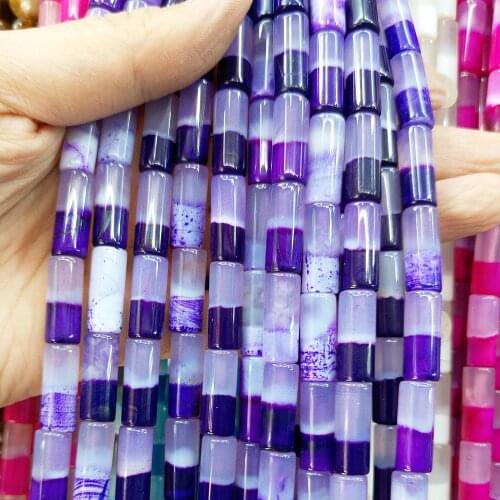 Natural Stone Crystal Aventurine Jewelry Making Layered 10*20mm Cylindrical Loose Beads Beaded DIY Bracelet Necklace Parts 15