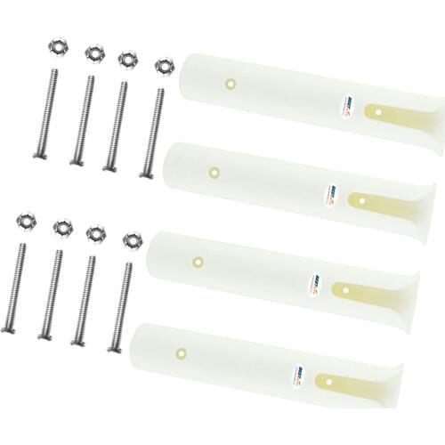 4 Rack Rod Holder-Replacement Parts and Screws for Tournament Fishing, Rod Fishing, Deep Sea Fishing and Trolling (White)
