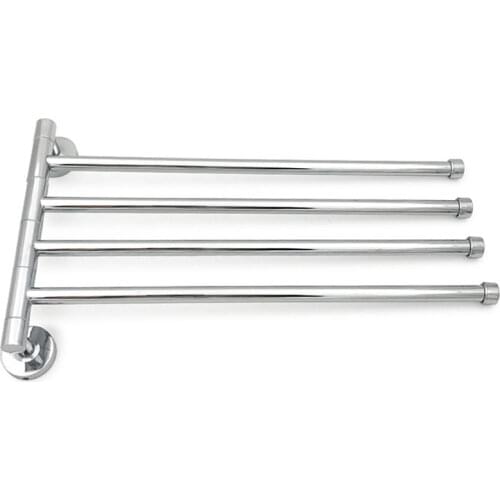 4 Rods Bathroom Towel Bars Holders Shower Bath Towel Racks Wall Mount Kitchen Soup Spoon Spatula Stand Storage Shelf Accessories