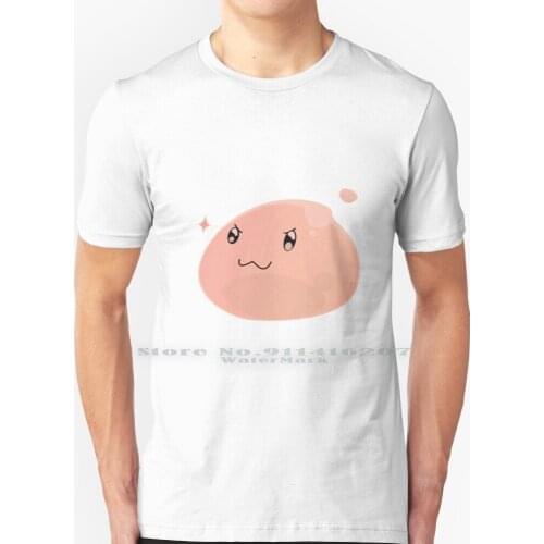 Ragnarok Online Poring T Shirt 100% Pure Cotton Ragnarok Online Ro Online Game Game Online Pink Cute Pet Monster Face Poring