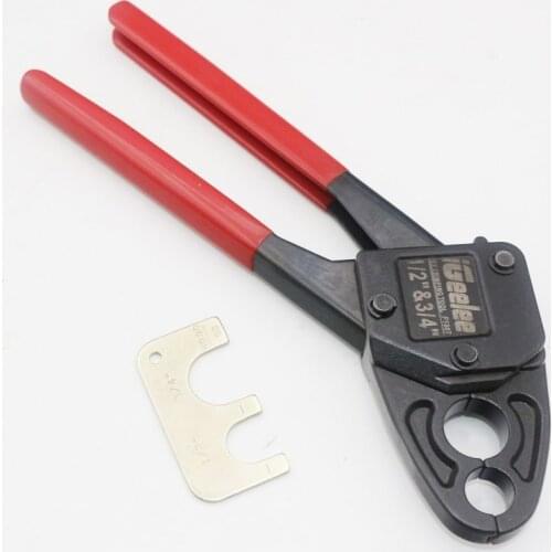 IGeelee Pipe Fitting Tool Pex Fitting Tool Pex crimping tool FT-1824B Hand Pex Crimper with crimping range 1/2" and 3/4"