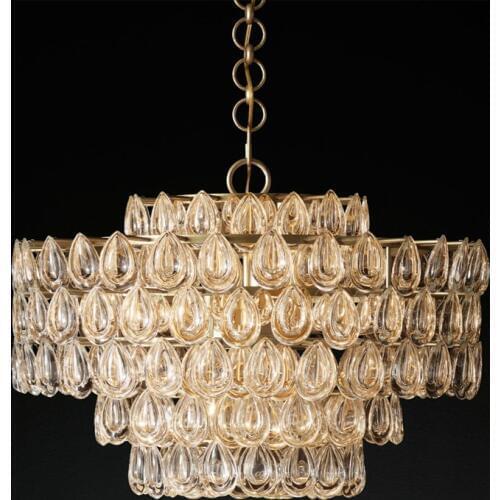 Personality Cafe Bedroom Crystal Restaurant Chandelier Model Room Princess Room Childrens Room Study Room Iron Chandelier