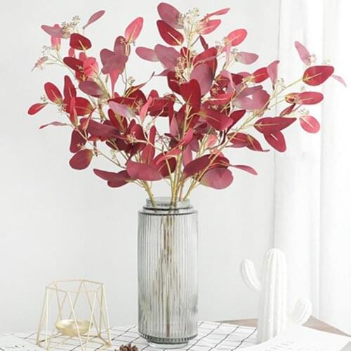 1Pc Artificial Eucalyptus Leaves Fake Flower Plant Wedding Home Cafe Party Decor Wholesale