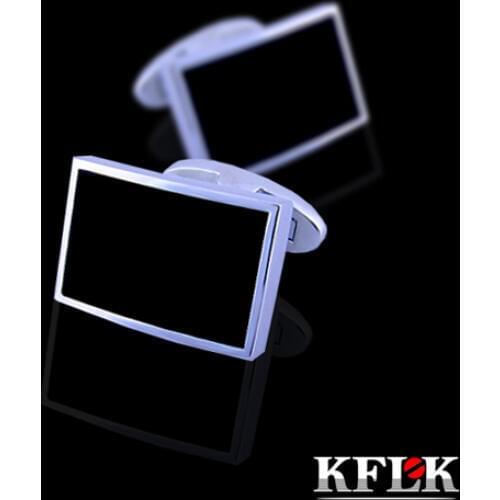 KFLK 2020 Luxury HOT shirt cufflinks for mens Brand Black cuff buttons cuff links gemelos TOP High Quality abotoaduras Jewelry