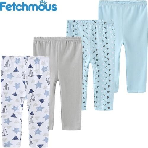 4Pcs Baby Boy Pants Fashion Cotton Long Trousers Newborn Boys Leggings Infantil Toddler Clothing 3 6 9 12 18 24M roupas de bebe