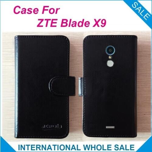 6 Colors For ZTE Blade X9 Case Factory Price High Quality Leather Exclusive Flip Cover for ZTE Blade X9 Tracking Number