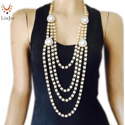 Beautiful and traditional kundans stones necklace New Wedding Jewelry Free shipping