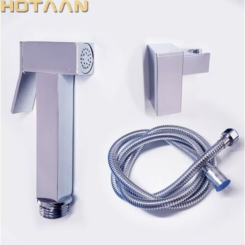 Hot selling free shipping !! Solid Brass Material Hand Held Bidet Spray Shower Head with 1.5M stainless steel shower hose