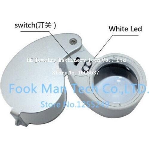 Mini LED light magnify glass ,Gem Magnifying Glass ,jewlery tools