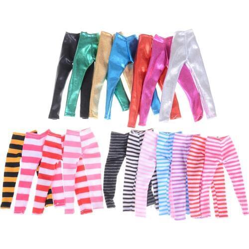 3pcs random For Blyth Licca Dolls Outfit Doll Pants Trousers Pantyhose Cotton Clothes For Barbie Doll Accessories Toy