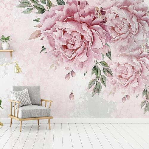 Custom 3D Photo Wallpaper Hand Painted Floral Flowers Mural Modern Living Room Bedroom Home Decor Wall Papers Papel De Parede 3D